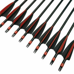 30 inch Fiberglass Arrows Archery SP500 OD 8mm For Compound/Recurve Bow Hunting