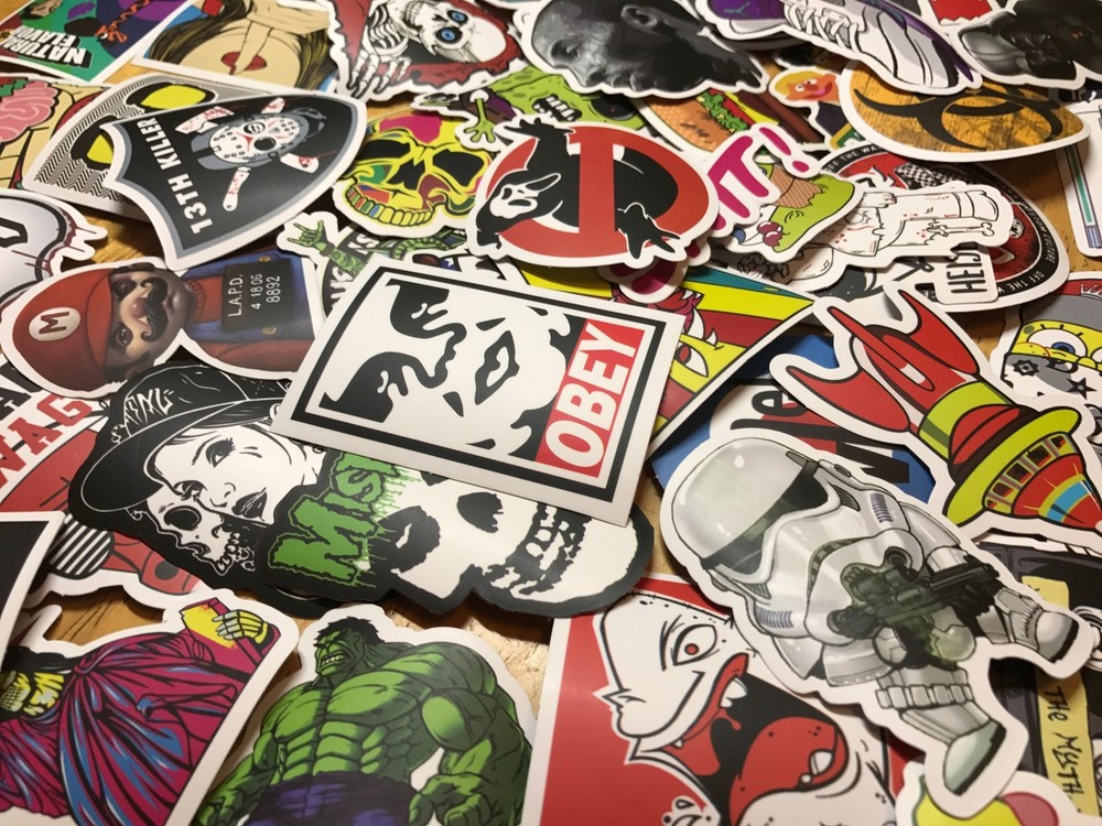 200 Skateboard Stickers bomb Vinyl Laptop Luggage Decals Dope Sticker Lot cool