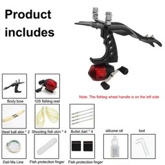 Fishing Slingshot Set for Outdoor Hunting – Versatile Slingshot with Stainless S