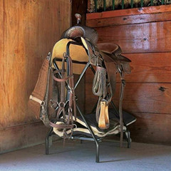 Foldable Freestanding Saddle Rack Stand 26 X 19 X 33 Inches