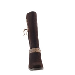 Dingo Bronco DI-2230 Mens Brown Suede Pull On Cowboy Western Boots