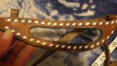 Vintage Leather One Ear Headstall Engraved Cricket Curb Bit Crockett Renalde