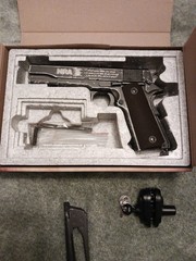 NRA Colt limited edition 1911 aged semi automatic co2 powered air gun.