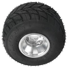Pair 11×7.10-5 Racing Kart Rear Wheel Tire Set 5 Inch Rim 3 Bolt Rain Tyre