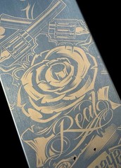 RARE SIGNED Nick Dompierre Race Car Real Skateboard Deck DOUBLE SIDED Skull NEW