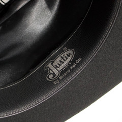 VTG Justin Milano Hat Co. 3X Black 100% Wool Cowboy Hat ~ Size 7 1/8 (56.5cm)