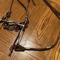 Beautiful Vintage Western Bridle With Silver
