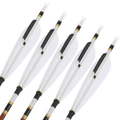 12X 31″ Pure Carbon Arrows SP340-600 Archery Compound Recurve Bow Tips Hunting