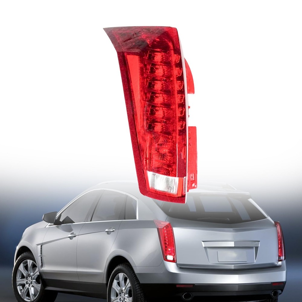Tail Light Assembly Compatible with Cadillac SRX 2010-2016 Red Lens Rear Brak…
