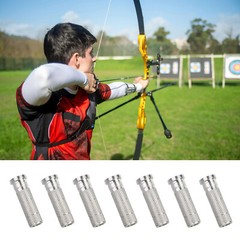 50PC 6.2/7.6mm Aluminium Arrow Inserts + Archery Arrow Shaft Cutter DIY Tool Set