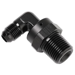 6AN Male Flare to 1/2 NPT Pipe Swivel 90 Degree 6AN to 1/2 NPT, 90 Degree