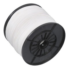 1/8 Inch Hollow Braid Polypro Rope 1000FT 350 Pounds Tensile Strength White