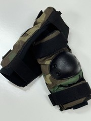 USGI Camouflage Elbow Pad Set, Woodland Camo | Medium NOS