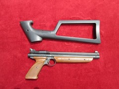 Vintage Crosman American Classic Model 1377 .177 Cal Air Pistol & Rifle Stock