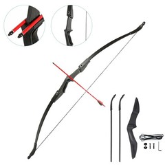 20-40lb 57″inch Archery Takedown Recurve Bow Set Right Left Hand Practice Target