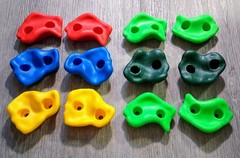 Jungle Gym Kingdom Rock Climbing Holds – Holds Only 12x (12 Pieces) Multi-Color