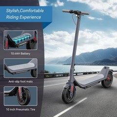 LEQISMART A6L MAX E-Scooter 10″ 500W Motor 25km/h 31 Miles Long Range Adult