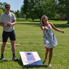 New Professional Cornhole Bags Set of 8 Regulation Patriotic Series Resin Filled