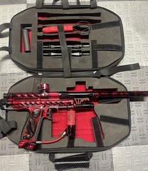 Inception Designs Ripper Autococker Red / Black Complete Paintball Marker
