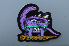 Bones Skateboards Dinosaur Purple Powell Peralta OG Z83A Skateboarding STICKER