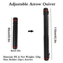 12Pcs 20-inch Archery Carbon Crossbow Bolts Arrow OD 8.8mm and Arrow Quiver Tube