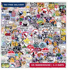 200 PCS Funny Holographic Stickers for Adults, Waterproof Vinyl Stickers for Kin