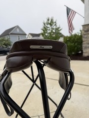 Courbette Alpina Brown Close Contact Jumping English Saddle 16.5