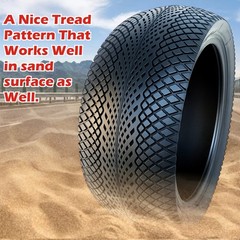 80/65-6 Tubeless 10×3 Off-Road Scooter Tires (2PCS) +4 Valves H-Duty Replacement