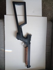 NOS CROSMAN AMERICAN CLASSIC 1377 AIR PISTOL W/ MODEL 1399 CUSTUM SHOULDER STOCK