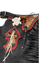 Rodeo Leather Bull Riding Chaps | Western Cowboy Rodeo Gear – Custom Design