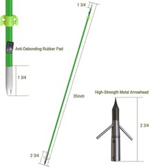 Archery Fiberglass Arrow Fishing Bowfishing Hunting Safety Slide Compound Bow