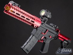 6mmProShop Strike Industries Licensed «Sentinel» Airsoft AEG Rifle by E&C – Red