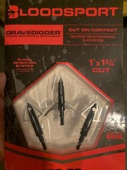 Bloodsport Gravedigger 100 Grain 1 » X 1-3/4 Inch Cut Hybrid FREE SHIPPING.