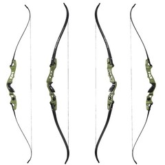 Archery 62″ ILF Takedown Recurve Bow 25-60lbs Arrows Set Target Hunting Shooting