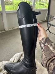 DeNiroBootCo Salento/2 Women’s Tall Riding Boots Black Leather US 38