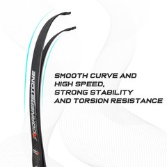 C1 Cornerstone Limbs Carbon Fiber 68″ @25H Recurve Bow ILF Limbs NIKA ARCHERY