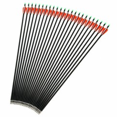 6/12/24 Pcs 28″ 30″ Carbon Arrows OD 7.8mm Archery For Compound/Recurve Bow Hunt