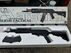 Classic Army SLR105 Tactical Airsoft Rifle Steel Flash Hider Crane Stock 500rnd