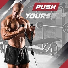 Yes4ALL Tricep Press Down Cable Machine Attachment Set, LAT Pulldown Attachment