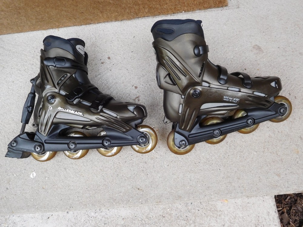 Men’s Sz 10.5 Rollerblade Blades MADE IN ITALY WITH CARRYING BAG