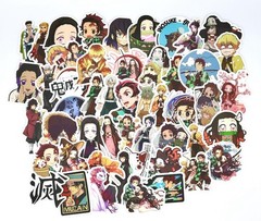 (4 Pack) Random Anime Sticker Pack Mystery Phone Laptop Manga (4 Stickers)