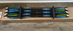 (12) Rose City PO Cedar NIGHTFALL 5S 11/32″ PAINTED & MATCHED 55-60# Arrows [v5]