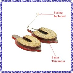 2 Pairs Brake Pad Ceramic fit NIU KQi Electric Scooter