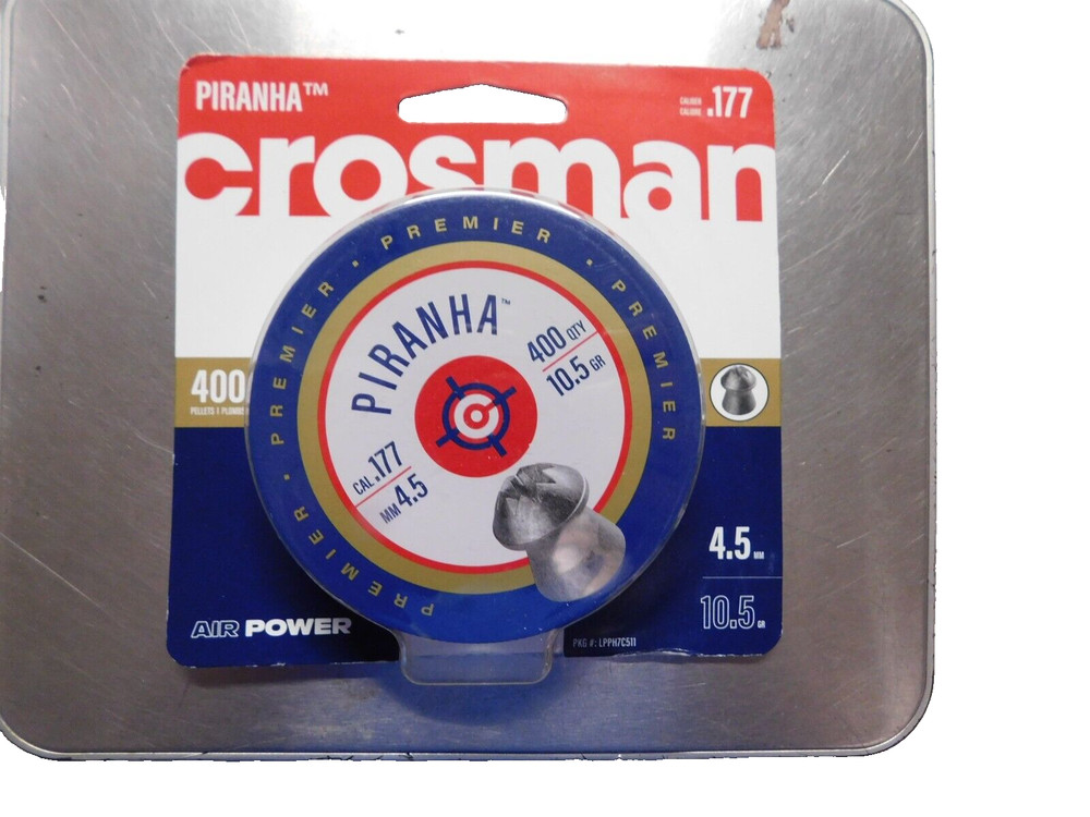 Crosman Piranha .177 (400 Count) Pellets-10.5 gr (4.5mm)