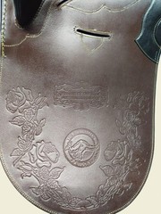 Leather Horse Tack Saddle With Horn Brown Australian Stock & All Size