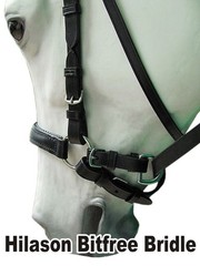 C-30-M Medium English Bitless Bitfree Bridle Extremely Comfortable Hilason