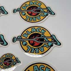 Vintage Skate Stickers Black Label Crutch Skateboarding 5-4.5” & 5-2” Lot Of 10