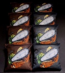 CHAINSAW LANDSCAPE LUMBER JACK 8 ACA Regulation Cornhole Bean Bags B213