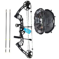 SAS Feud X 30-70 Lbs 19-31″ Compound Bow Bowfishing Travel Package Hunting