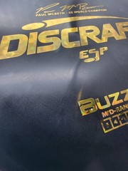 Discraft Paul McBeth 5x Esp Buzzz 175-176 Black Flower Foil